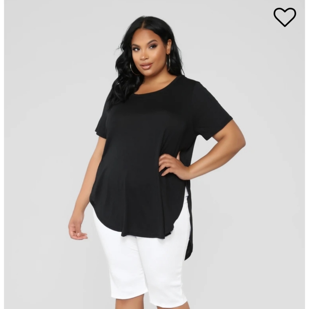 FashionNova Black LaidBack Tee